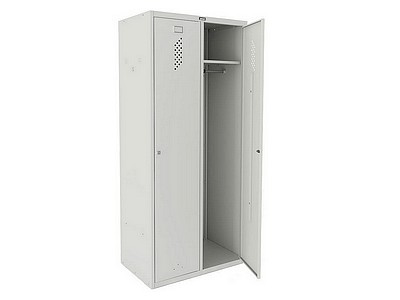 Металлический шкаф для одежды «Практик LS 21-80»